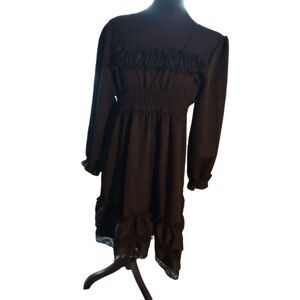 Sunny Step Women's Size 3X Black Lacy Mini Dress - NWOT